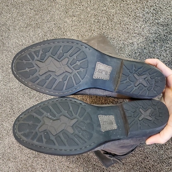 Born Women IVY Comfort Distressed Leather Moto Tall Riding Shoes Boots sz 7.5 - Picture 9 of 12